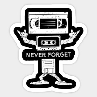 Never Forget  vintage Sticker